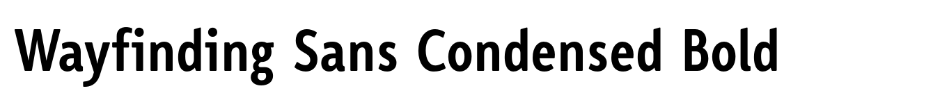 Wayfinding Sans Condensed Bold image